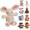 Leisure Arts Little Crochet Friend Animals Crochet Kit, Bunny, 8", Complete Kit, Learn To Animal Starter Kit For All Ages, Includes Instructions, Diy Amigurumi Kits